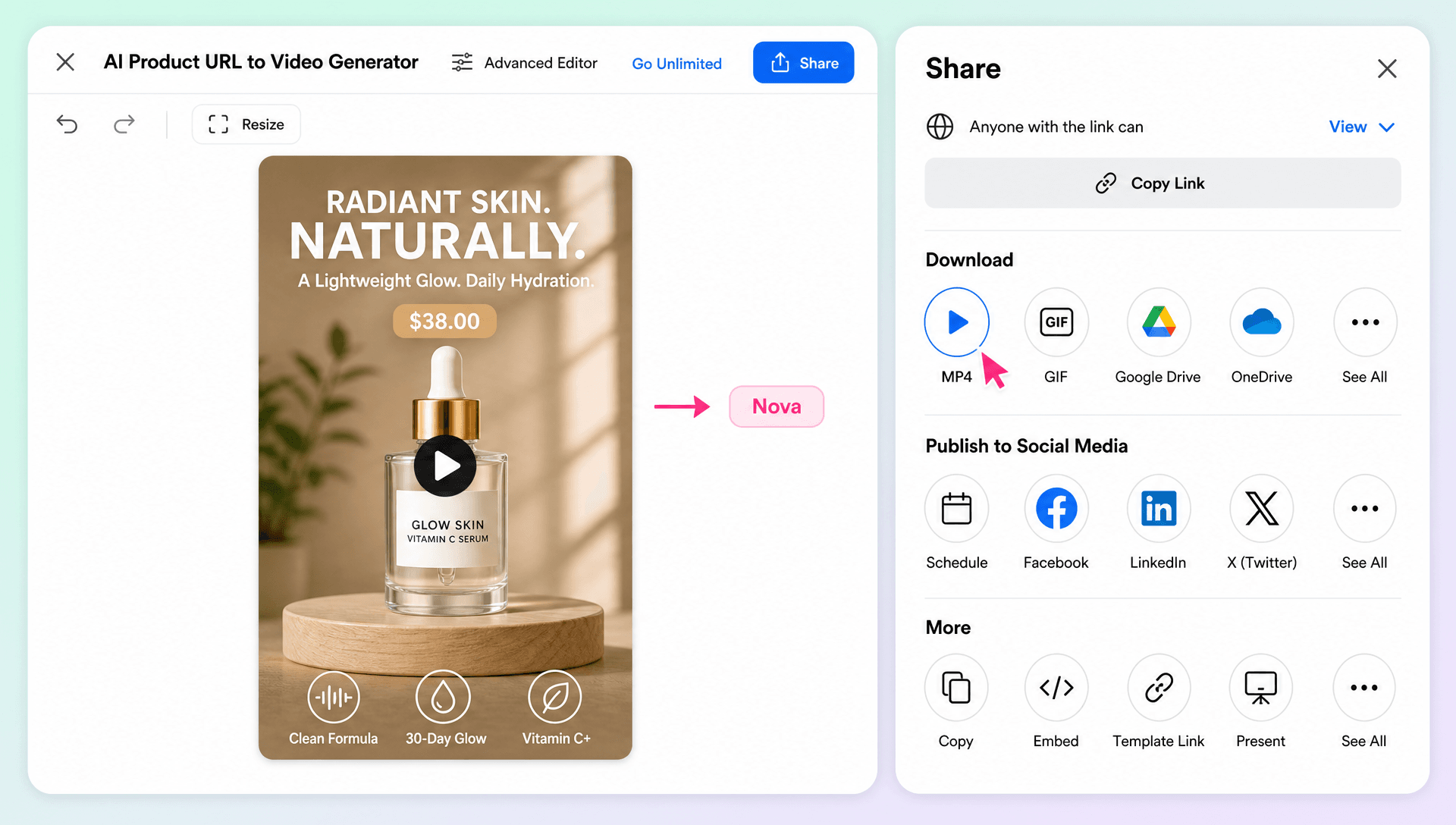 AI Product URL to Video Generator – Convert Any Link, Webpage, Blog, or Product URL into a Video. AI Product URL to Video Generator – Convert Any Link, Webpage, Blog, or Product URL into a Video.
